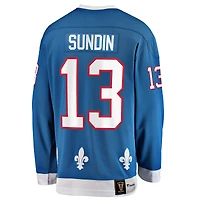 Men's Fanatics Mats Sundin Blue Quebec Nordiques Premier Breakaway Retired Player - Jersey