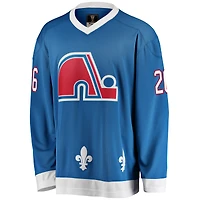 Fanatiques masculins de marque Peter Stastny Blue Quebec Nordiques Premier Breakaway Retired - Maillot joueur