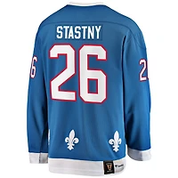 Fanatiques masculins de marque Peter Stastny Blue Quebec Nordiques Premier Breakaway Retired - Maillot joueur