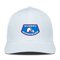 Casquette Rise Skylight Flex blanche pour homme des Nordiques de Québec Levelwear