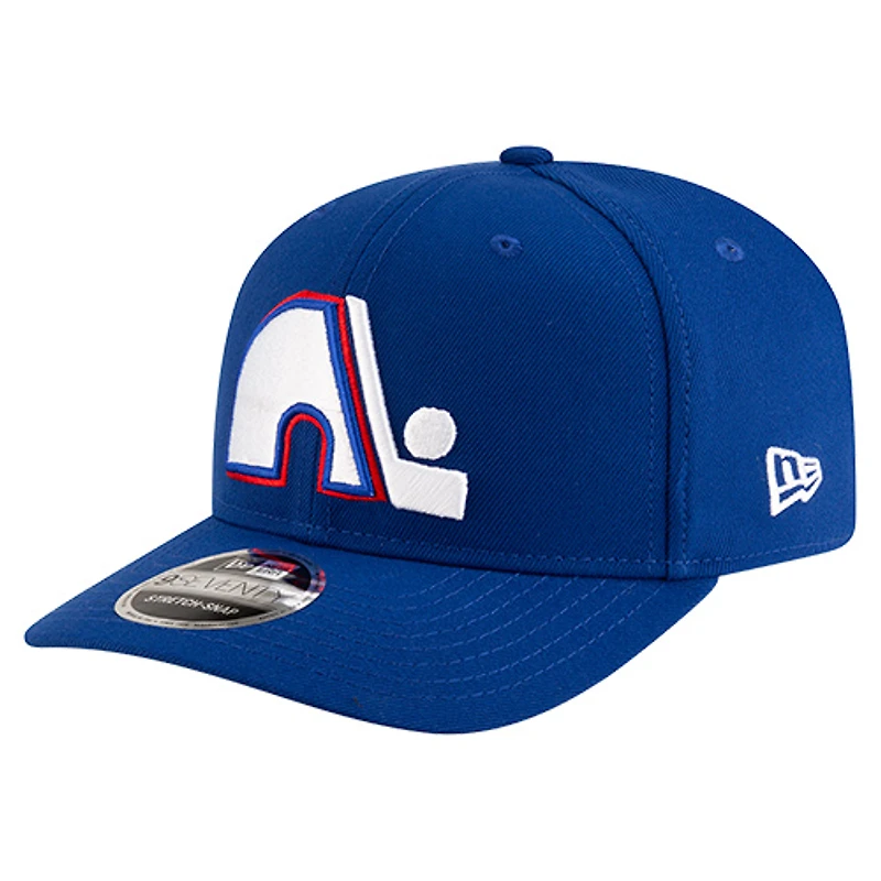 Men's New Era Blue Quebec Nordiques Team Collection Basic 9SEVENTY Adjustable Hat