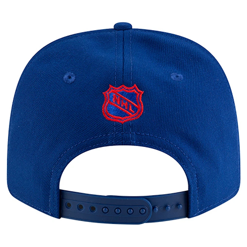 Casquette ajustable New Era bleue pour homme, collection Québec Nordiques, modèle Basic 9SEVENTY