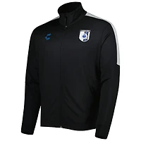 Men's Charly Black/Gray Queretaro FC Light DRY FACTOR Mock Neck Full-Zip Jacket