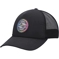 Men's Quiksilver Black Groundswell Trucker Snapback Hat
