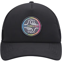 Men's Quiksilver Black Groundswell Trucker Snapback Hat