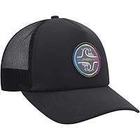 Men's Quiksilver Black Groundswell Trucker Snapback Hat