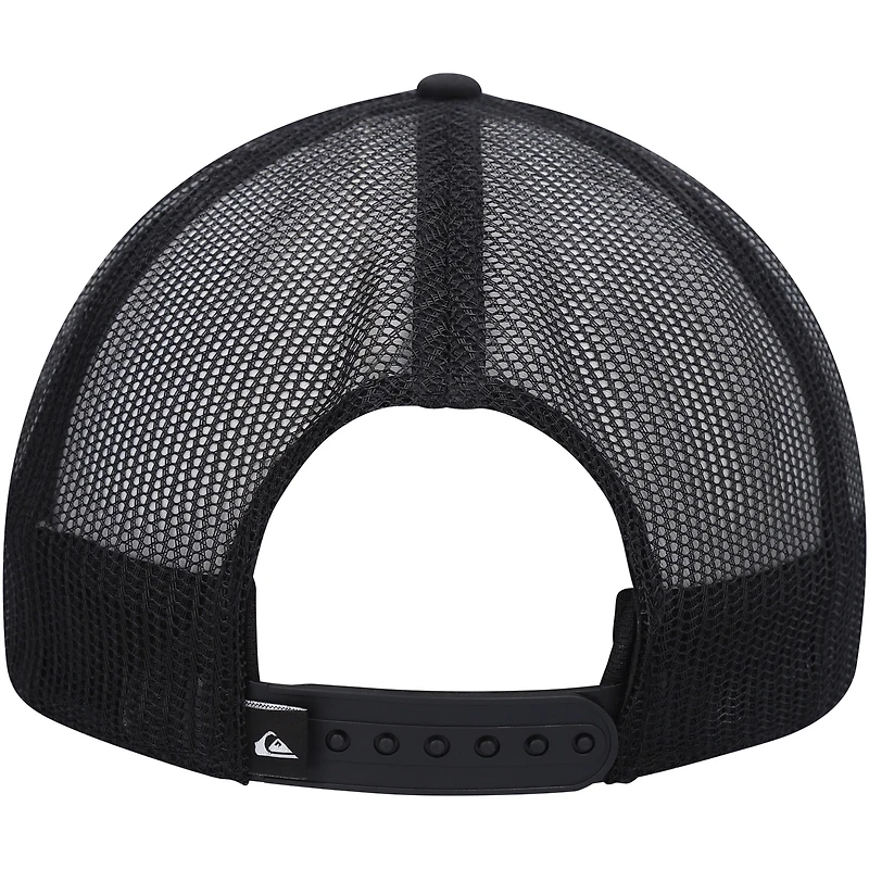 Men's Quiksilver Black Groundswell Trucker Snapback Hat