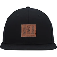 Men's Quiksilver Black Hi Island Snapback Hat