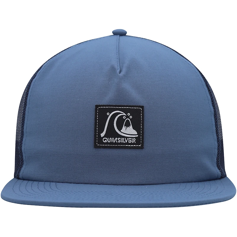 Casquette Snapback à carreaux bleus Quiksilver pour hommes
