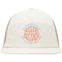 Casquette Snapback Quiksilver Coasteeze Trucker crème pour hommes
