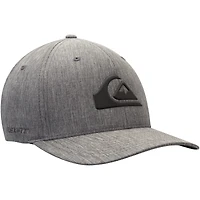 Men's Quiksilver Heathered Black Amped Up Flex Fit Hat