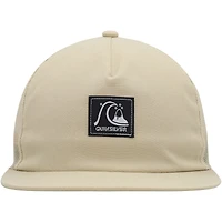 Casquette Snapback Quiksilver Oatmeal Checked Out pour hommes