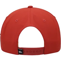 Casquette Quiksilver Tride Snapback rouge pour hommes