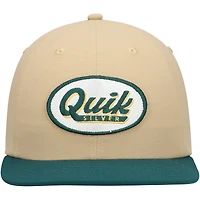 Casquette réglable Quiksilver Tan/Green Field Posture pour hommes