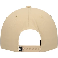 Casquette réglable Quiksilver Tan/Green Field Posture pour hommes