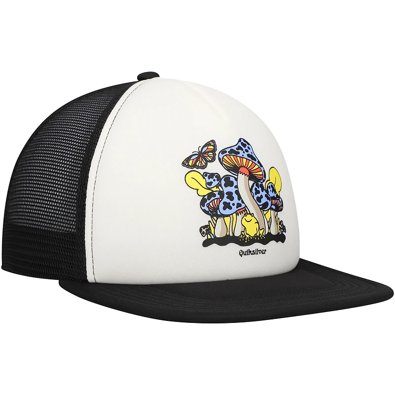 Casquette Snapback Tripson Trucker Quiksilver blanc/noir pour hommes
