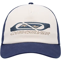Men's Quiksilver White/Navy Take A Hike Snapback Hat