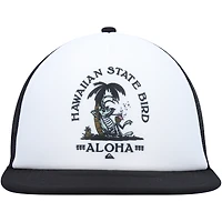Men's Quiksilver White Hi Dirty Bird Trucker Adjustable Snapback Hat