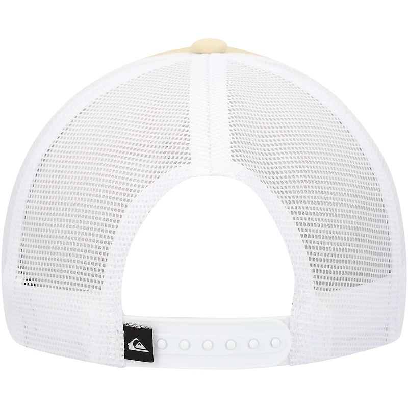 Men's Quiksilver Yellow/White Happy Hour Trucker Snapback Hat