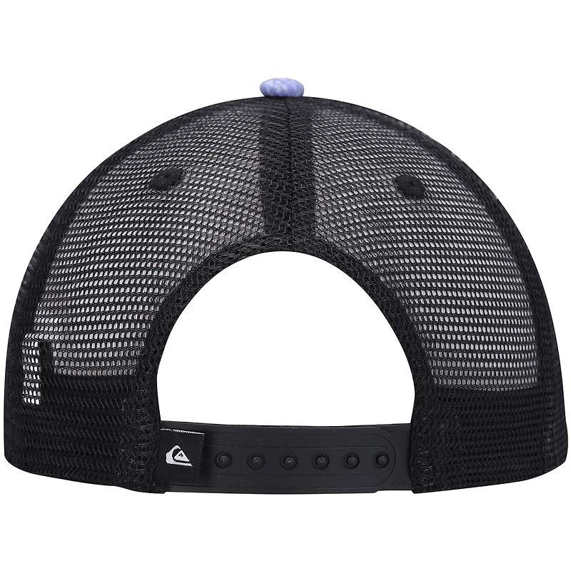 Youth Quiksilver Lavender/Navy Pidgeon Coop Trucker Snapback Hat