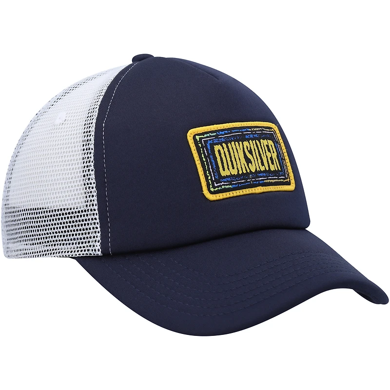 Youth Quiksilver Navy Sneaky Peak Trucker Snapback Hat