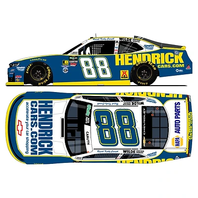 Action Racing Rajah Caruth 2026 #88 NASCAR O'Reilly Auto Parts Series HendrickCars.com San Diego 1:24 Regular Paint Die-Cast Chevrolet Camaro SS