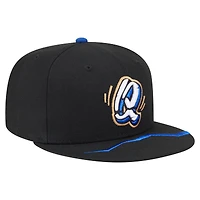 Men's New Era Black Rancho Cucamonga Quakes Authentic Collection 59FIFTY Fitted Hat