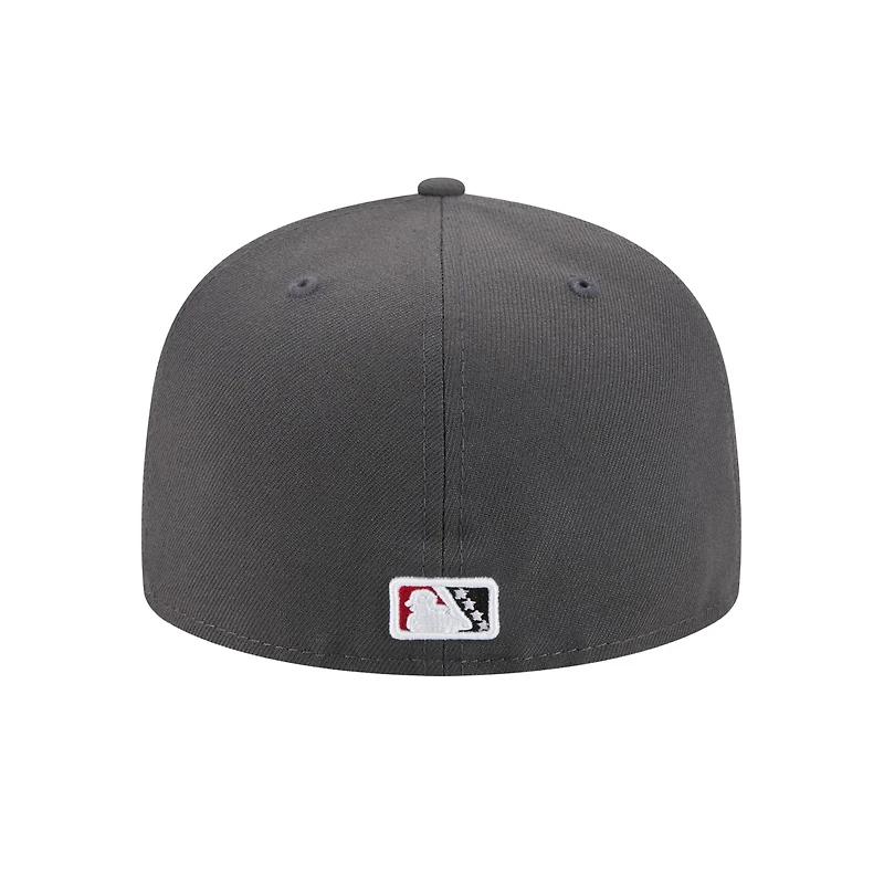 Men's New Era Gray Rancho Cucamonga Quakes Theme Nights 59FIFTY Fitted Hat