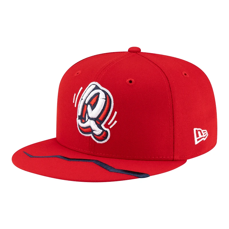 Men's New Era /Red Rancho Cucamonga Quakes Authentic Collection 59FIFTY Fitted Hat