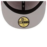 Casquette ajustée New Era rouge Rancho Cucamonga Quakes Authentic Collection 59FIFTY pour homme