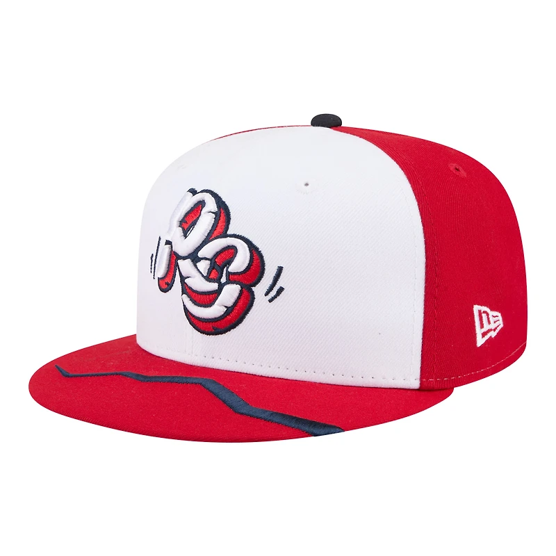 Men's New Era /Red Rancho Cucamonga Quakes Authentic Collection 59FIFTY Fitted Hat