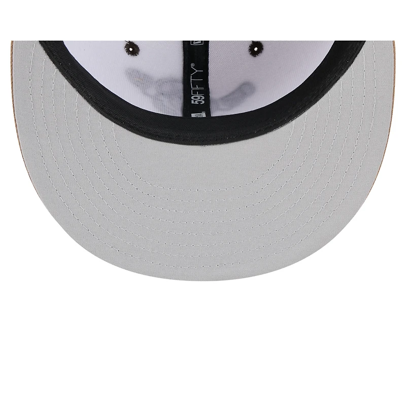 Casquette ajustée 59FIFTY blanche New Era pour homme