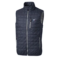 Gilet matelassé isolant entièrement zippé PrimaLoft Eco pour homme, bleu marine chiné, Reading Fightin' Phils Rainier