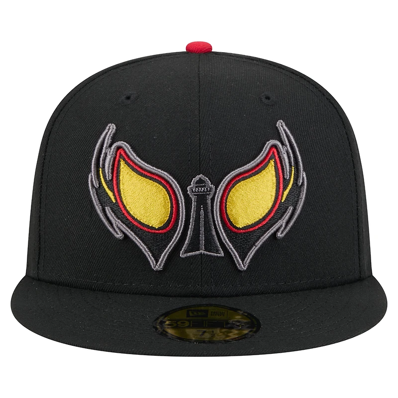 Men's New Era Black Reading Fightin Phils Copa de la Diversión 59FIFTY Fitted Hat