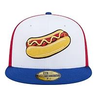 Casquette ajustée New Era 59FIFTY rouge/blanc/bleue pour homme, édition spéciale Fightin Phils Minor League Theme Nights