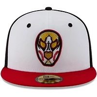 Men's New Era White/Red Luchadores de Reading Copa la Diversion 59FIFTY Fitted Hat