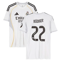 Antonio Rudiger Real Madrid Autographed White adidas 2025-26 Home Jersey