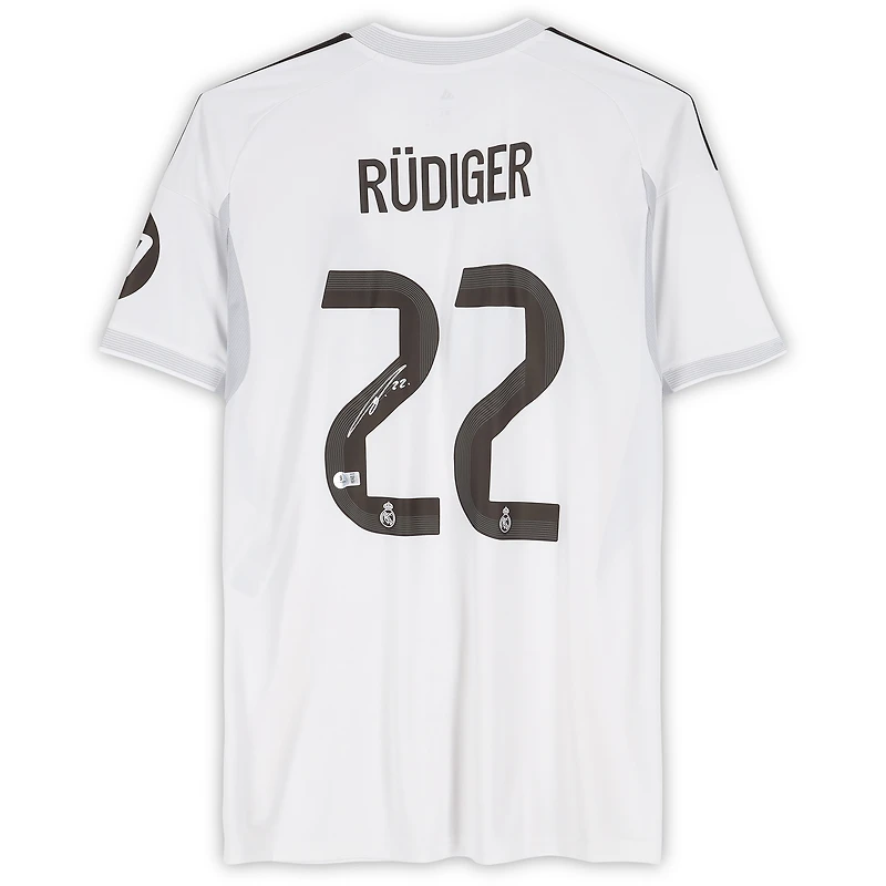 Antonio Rudiger Real Madrid Autographed White adidas 2025-26 Home Jersey