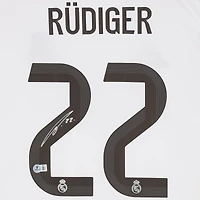 Antonio Rudiger Real Madrid Autographed White adidas 2025-26 Home Jersey