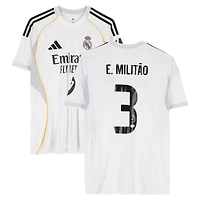Eder Gabriel Militao Real Madrid Autographed White adidas 2025-26 Home Jersey