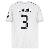Eder Gabriel Militao Real Madrid Autographed White adidas 2025-26 Home Jersey