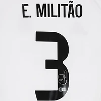 Eder Gabriel Militao Real Madrid Autographed White adidas 2025-26 Home Jersey