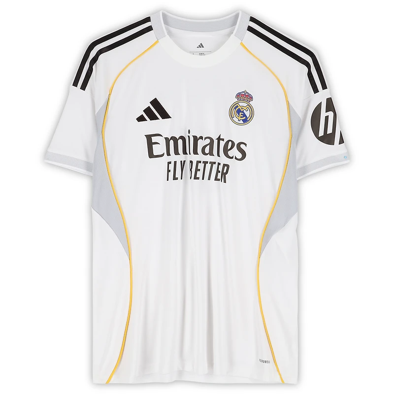 Eduardo Camavinga Real Madrid Autographed White adidas 2025-26 Home Jersey