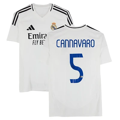 Fabio Cannavaro Real Madrid Autographed 2024-25 White Home adidas Jersey - BAS