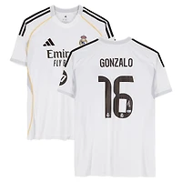 Gonzalo García Real Madrid Autographed White adidas 2025-26 Home Jersey