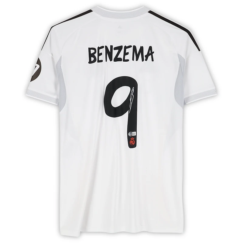 Karim Benzema Real Madrid Autographed White adidas Modern Home Jersey