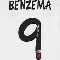 Karim Benzema Real Madrid Autographed White adidas Modern Home Jersey