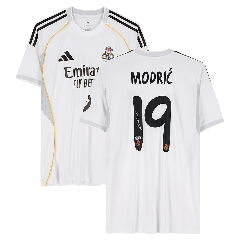 Luka Modrić Real Madrid Autographed White adidas Modern Home Jersey