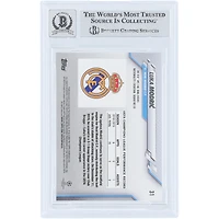 Luka Modric Real Madrid Autographed 2019-20 Topps Chrome Sapphire UEFA #31 Beckett Fanatics Witnessed Authenticated 10 Card 