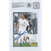 Luka Modric Real Madrid Autographié 2020-21 Panini Megacracks La Liga #227 Beckett Fanatics Witnessed Authenticated 10 Card